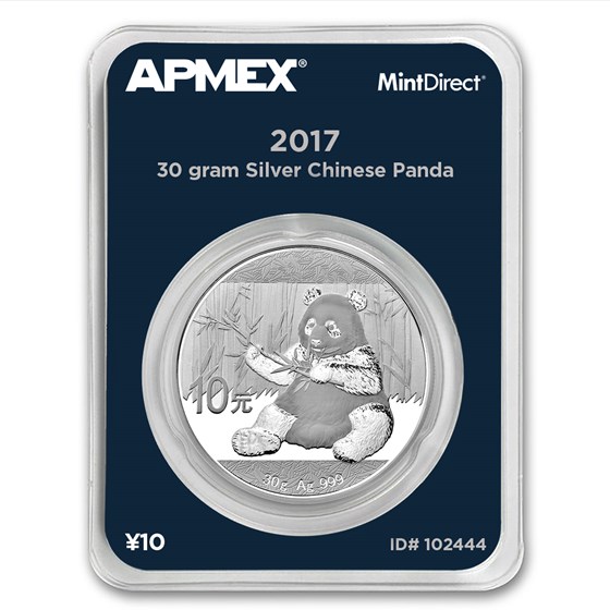 2017 China 30 gram Silver Panda (MintDirect® Single) 2017 China 30 gram Silver Panda (MintDirect® Single)